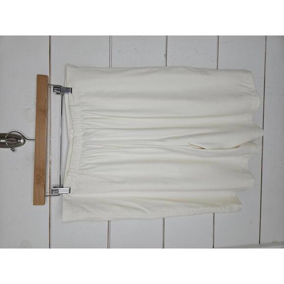 Vintage NWT XL Pineapple Moon cream silk high waisted shorts - Picture 2 of 5